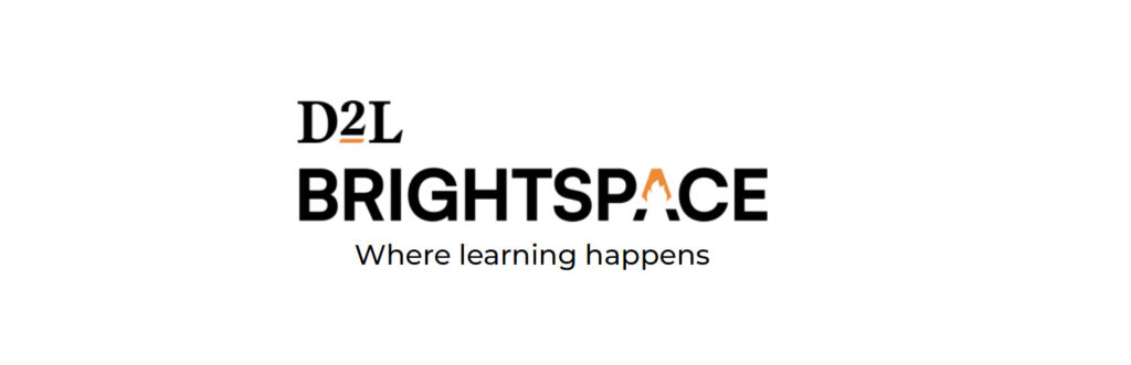 D2L Brightspace logo saying "Where learning happens"