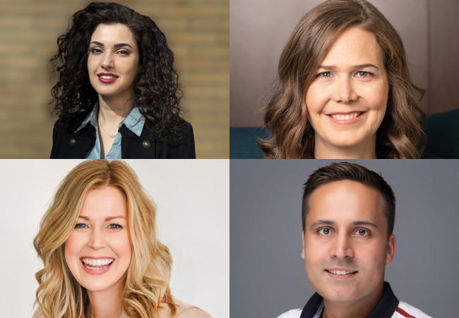 A composite image of the four Awardees' individual headshots.